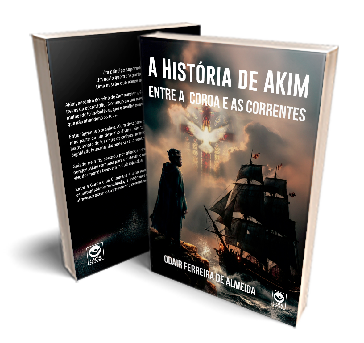 Capa de A História de Akim: Entre as Coroas e as Correntes