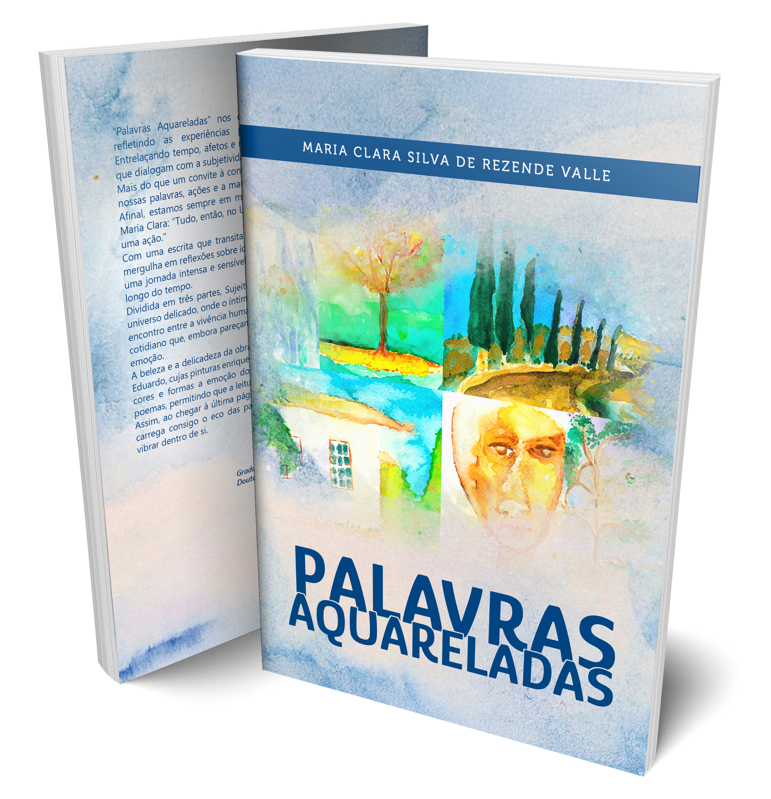 Capa de Palavras Aquareladas