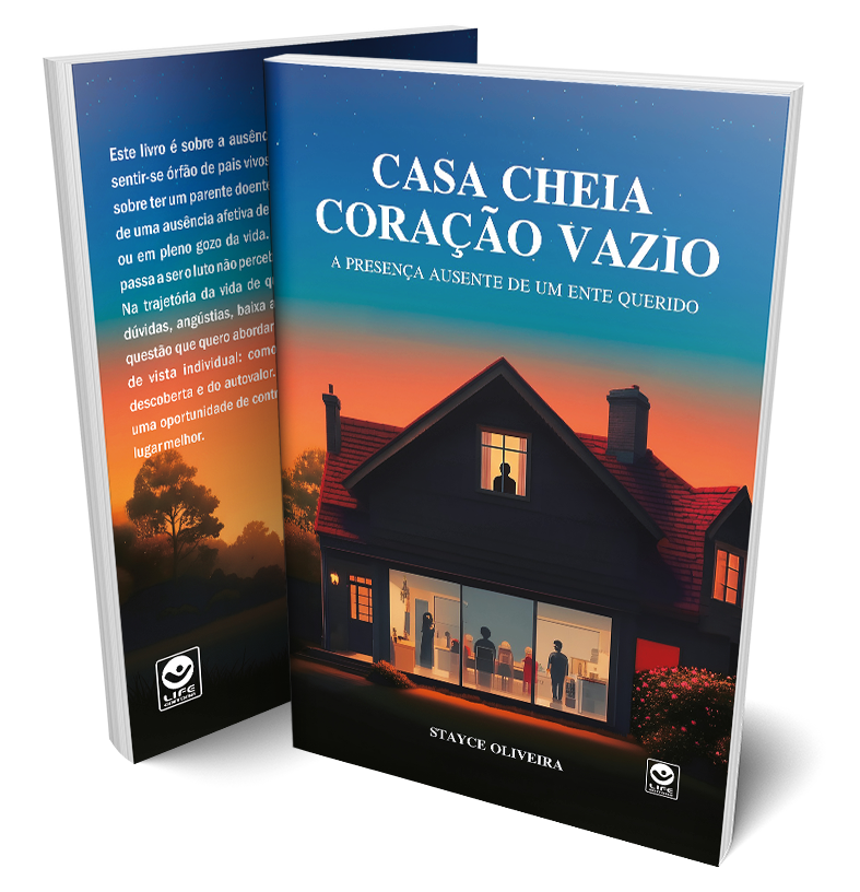 Capa de Livro Casa Cheia, Coração Vazio: A presença ausente de um ente querido