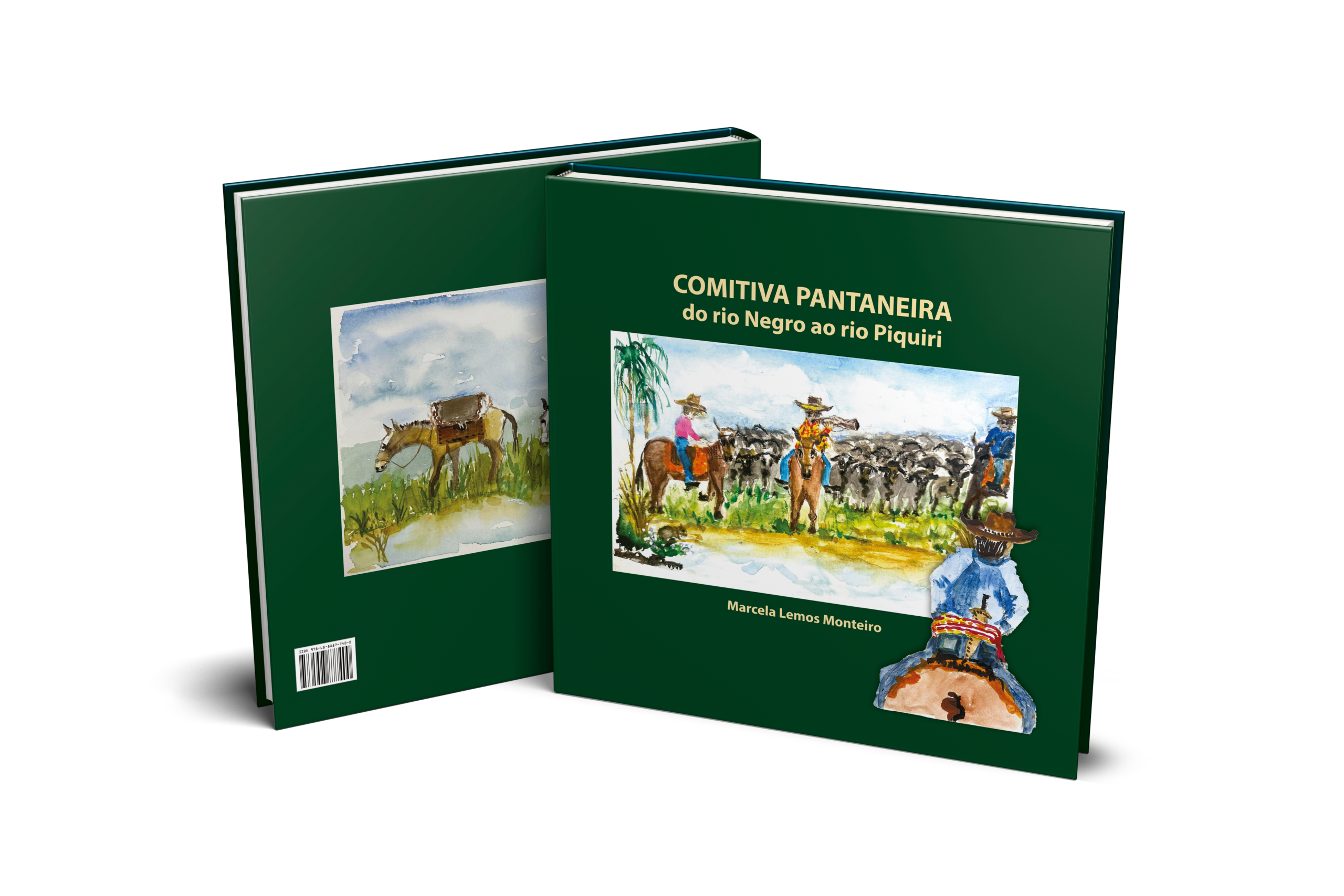 Capa de Livro Comitiva Pantaneira: do rio Negro ao rio Piquiri