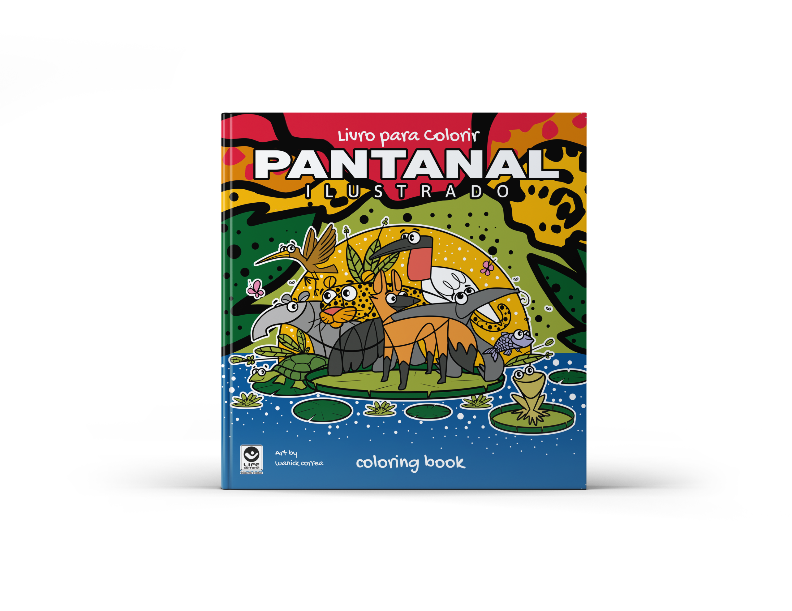 Capa de Pantanal para Colorir