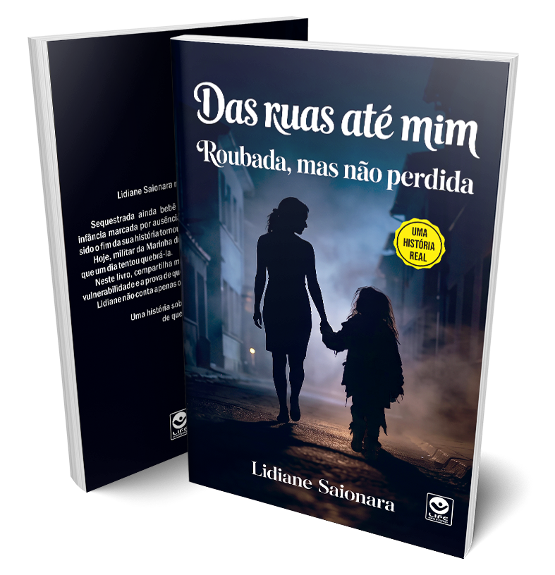 Capa de Pré-venda livro Das Ruas até Mim: Roubada, mas não perdida